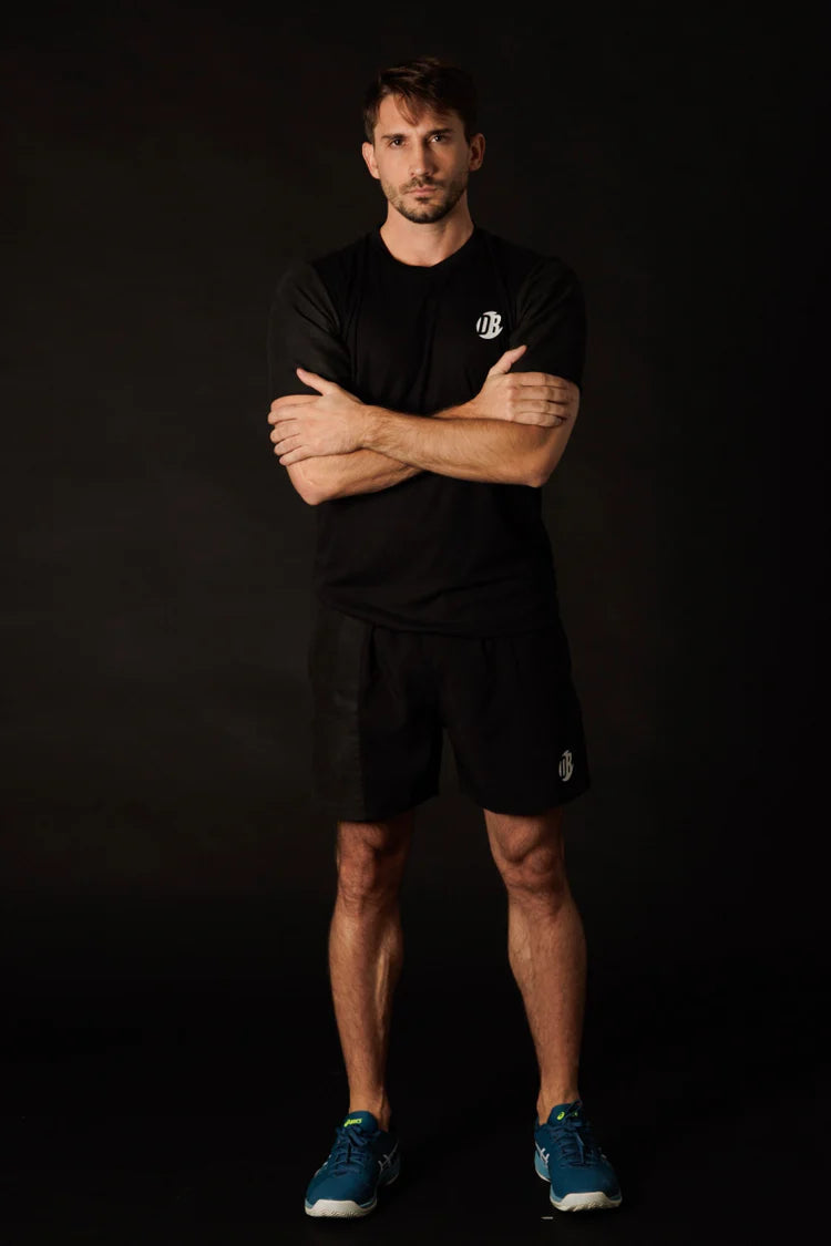 CAMISETA DRYPLAY CLASICA NEGRA