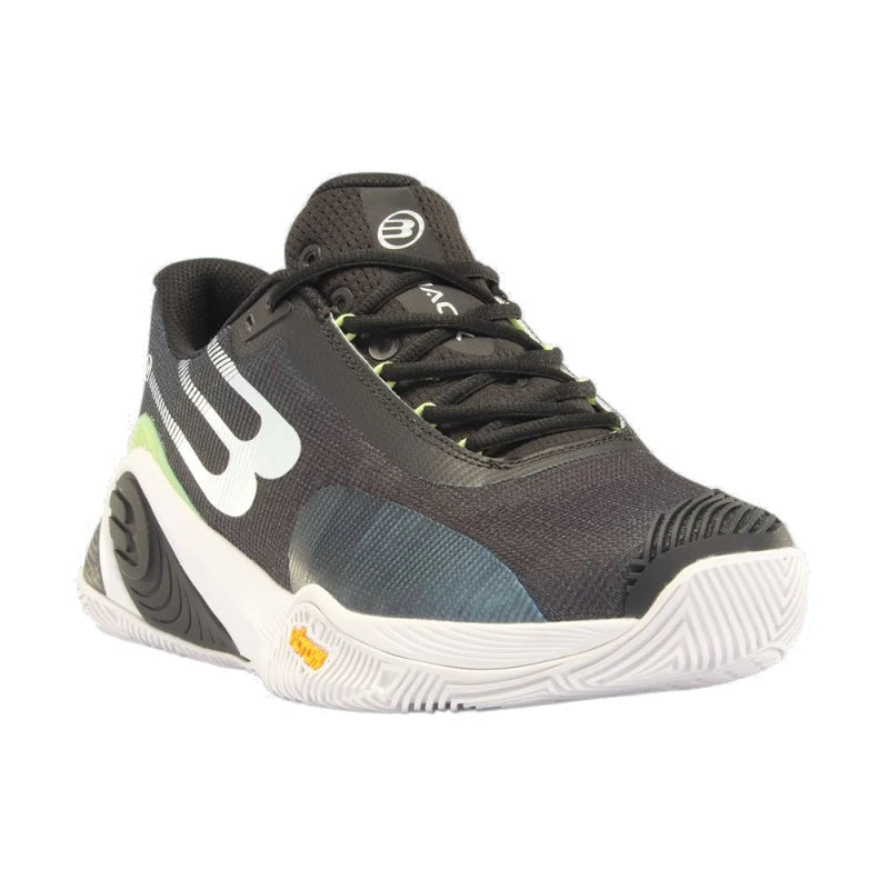 ZAPATILLAS BULLPADEL HACK VIBRAM 24I NEGRO/VERDE