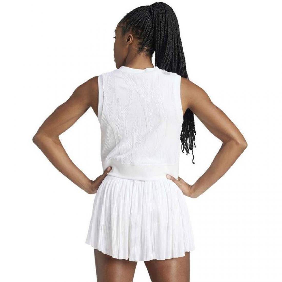 CAMISETA ADIDAS CROP TOP PRO BLANCO MUJER