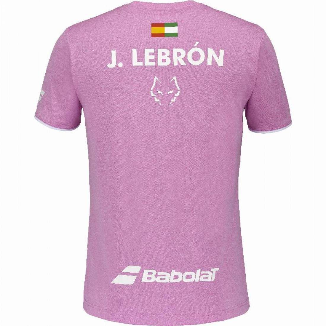 CAMISETA BABOLAT JUAN LEBRON ROSA