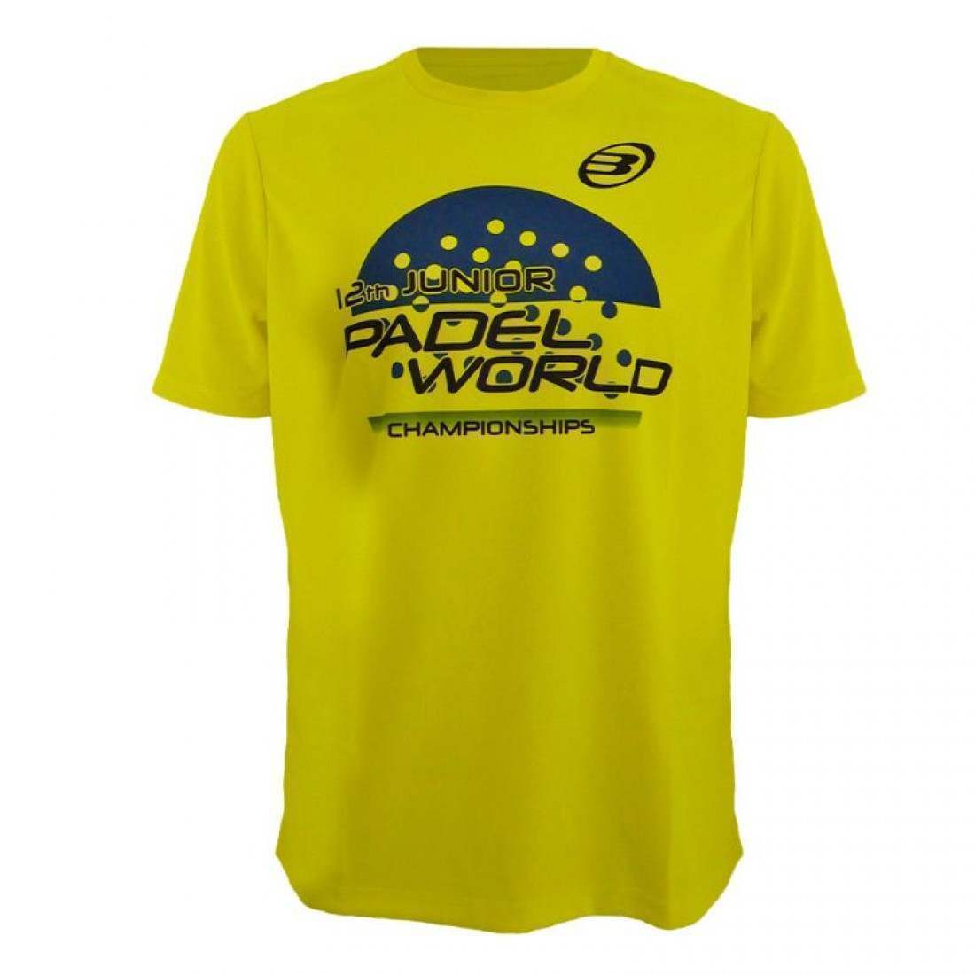 CAMISETA BULLPADEL MUNDIAL MENORES AMARILLO FLUOR JUNIOR