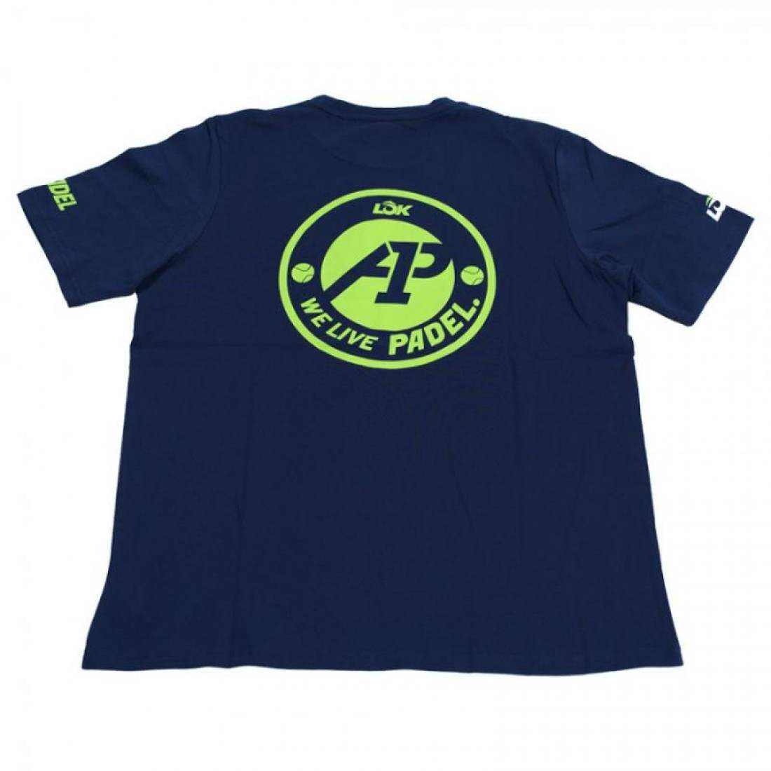 CAMISETA LOK A1 PADEL GLACIER AZUL MARINO MUJER