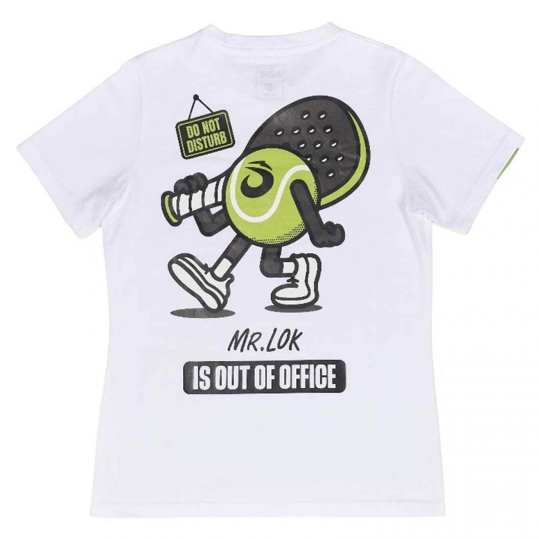 CAMISETA LOK OUT OF OFFICE BLANCO MUJER