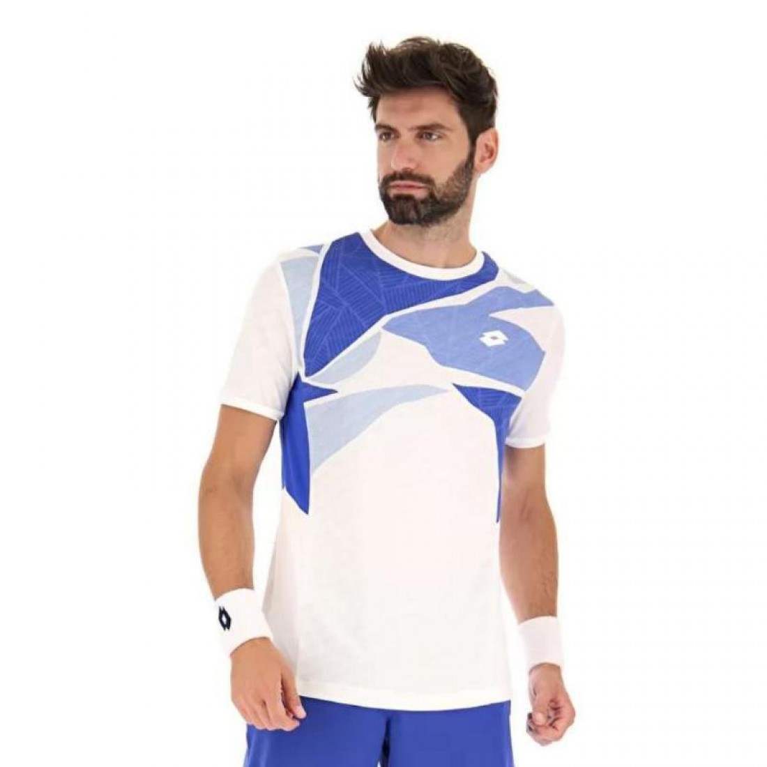CAMISETA LOTTO TECH I D2 BLANCO AZUL