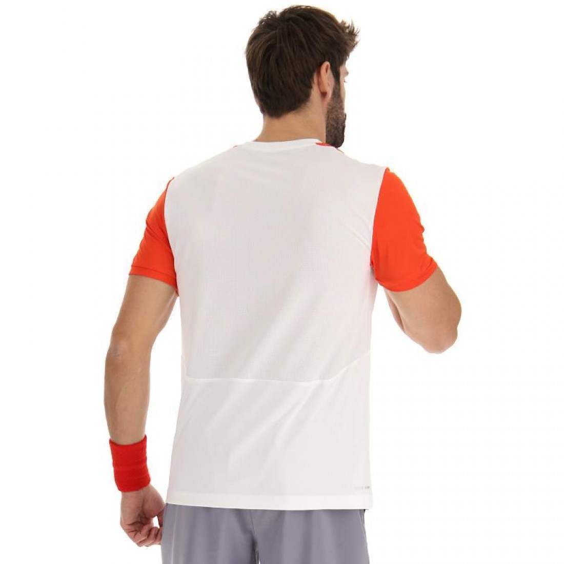 CAMISETA LOTTO TOP IV BLANCO ROJO AMAPOLA