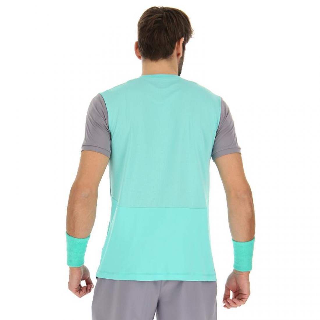 CAMISETA LOTTO TOP IV VERDE TURQUESA GRIS PLATA