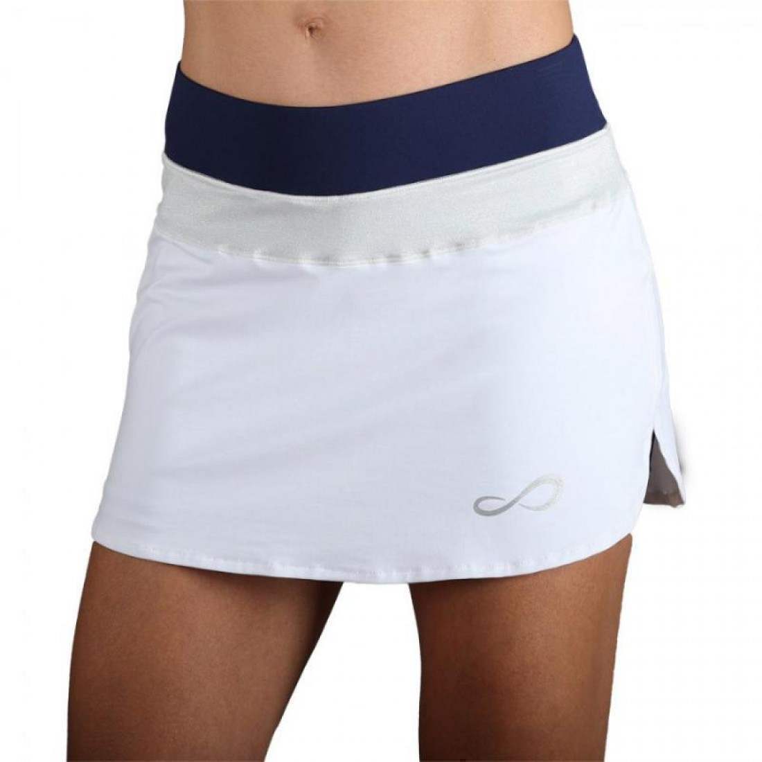 FALDA ENDLESS RACE BLANCO PLATA