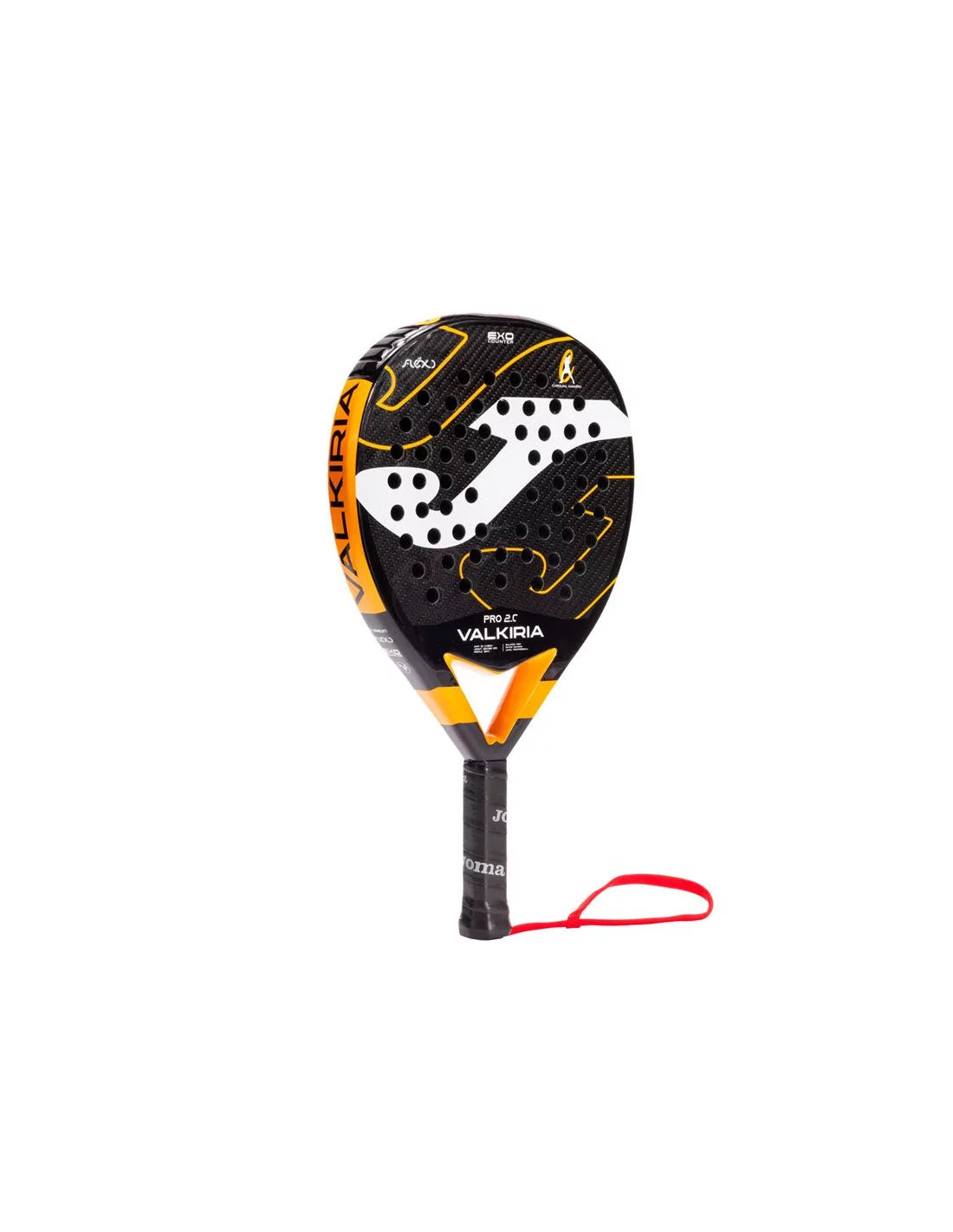 PALA JOMA VALKIRIA PRO 2.0 CAROLINA NAVARRO NEGRO/NARANJA