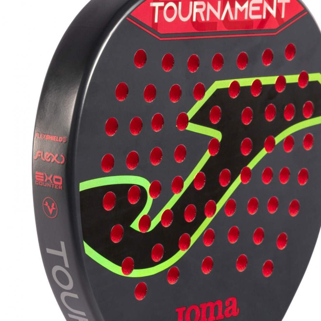 PALA JOMA TOURNAMENT FLEX NEGRO ROJO