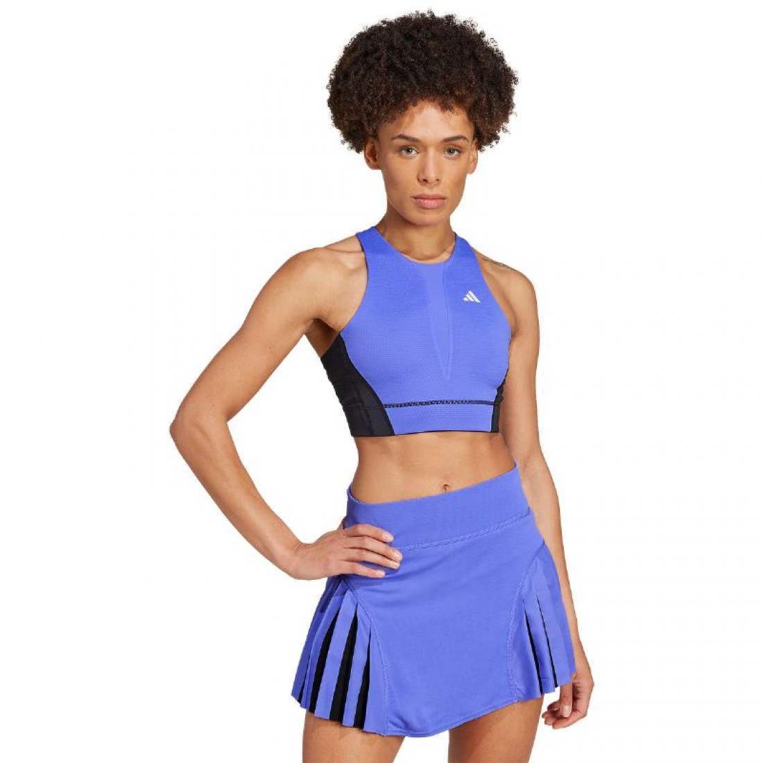 TOP ADIDAS PRO AZUL COBALTO NEGRO MUJER
