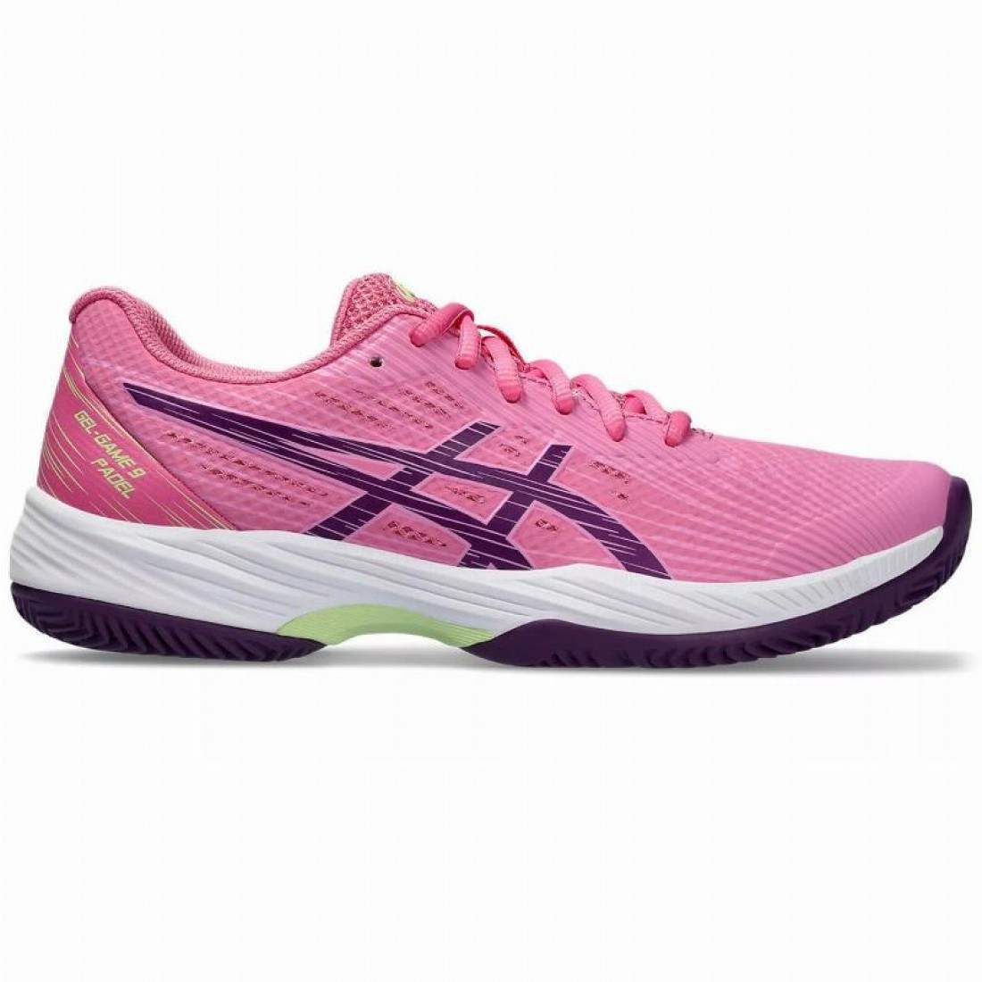ZAPATILLAS ASICS GEL GAME 9 PADEL DRAGON FRUIT MALVA INTENSO MUJER