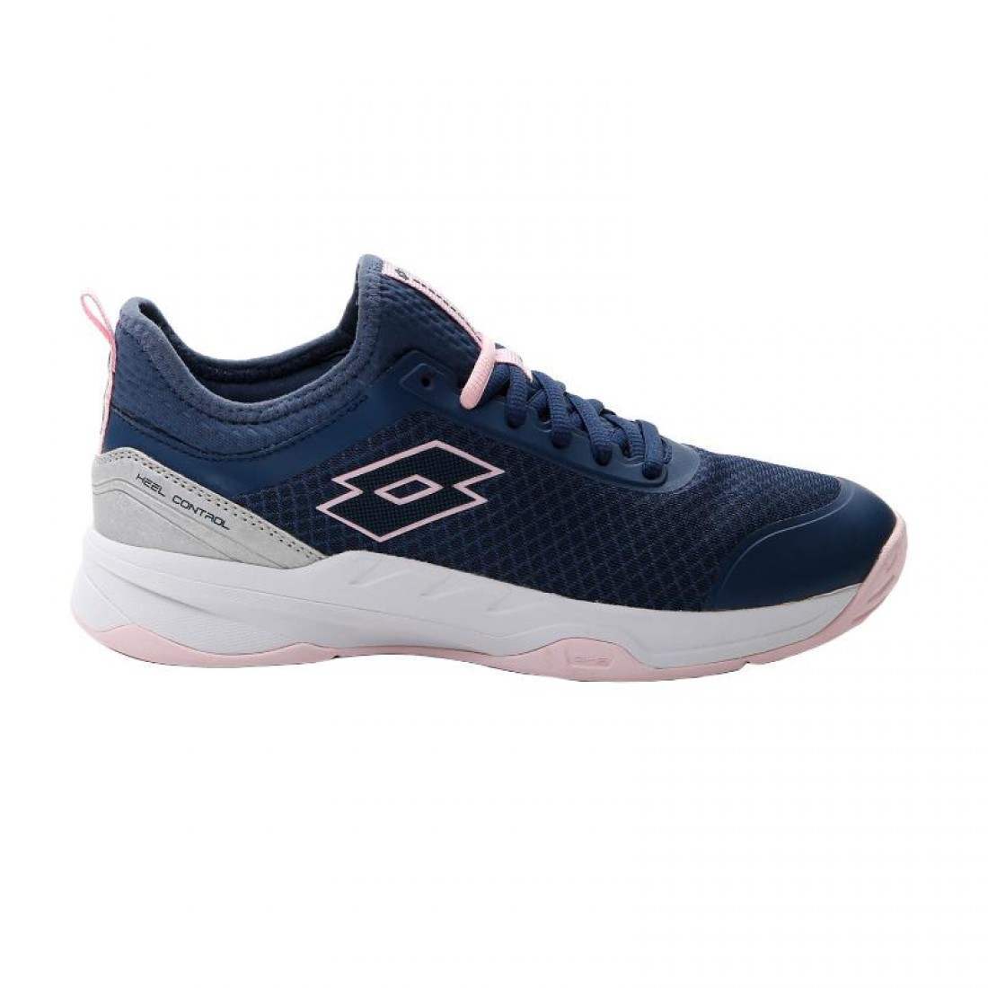 ZAPATILLAS LOTTO MIRAGE 500 II AZUL DENIM ROSA GRIS METAL MUJER