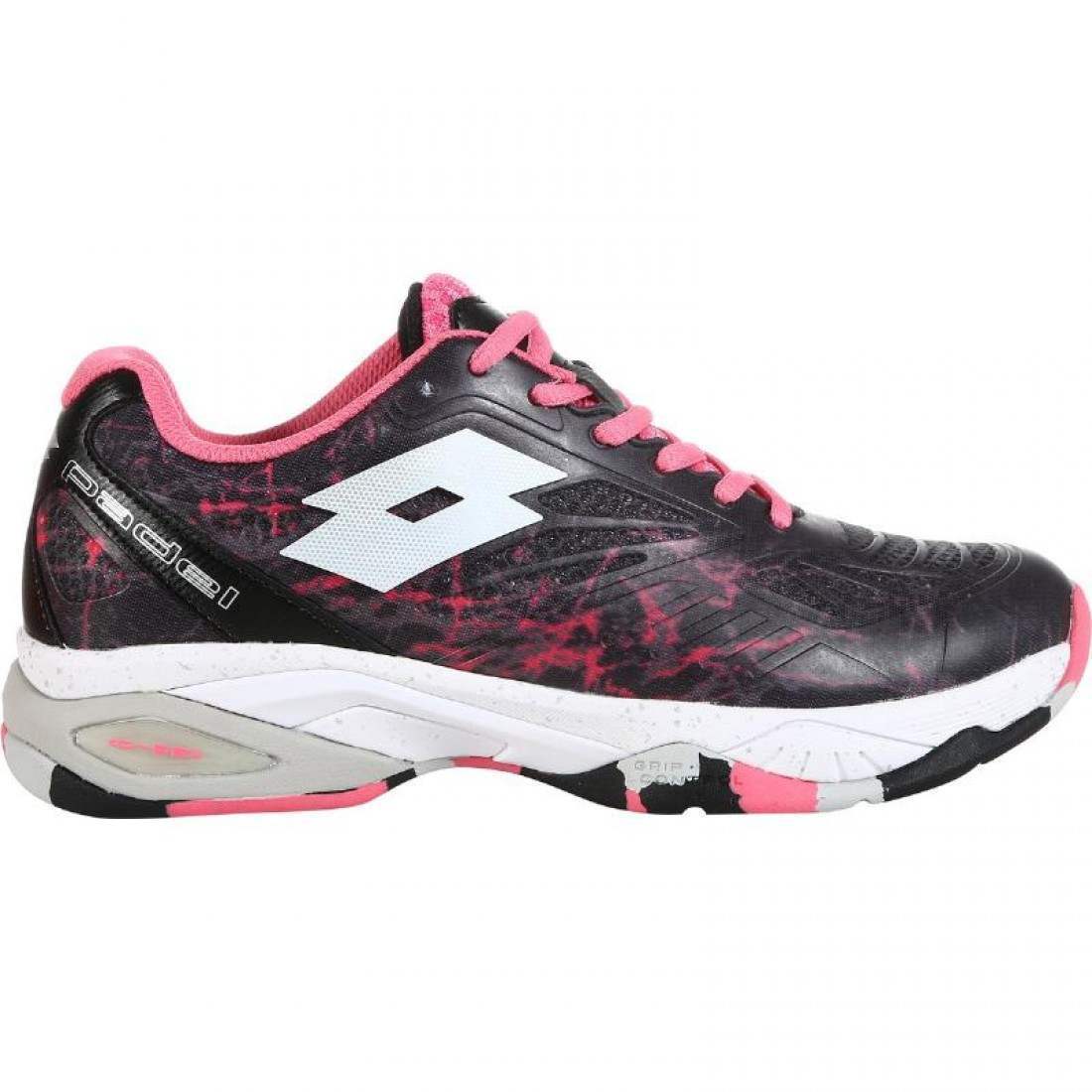 ZAPATILLAS LOTTO SUPERRAPIDA 200 IV NEGRO FUCSIA MUJER