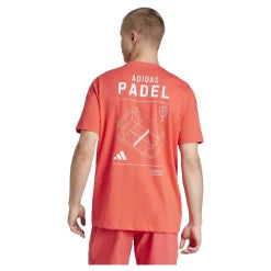 CAMISETA ADIDAS M PADEL G SEMI LUCID RED