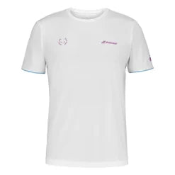 CAMISETA BABOLAT CREW NECK TEE BLANCA/ROSA 2025