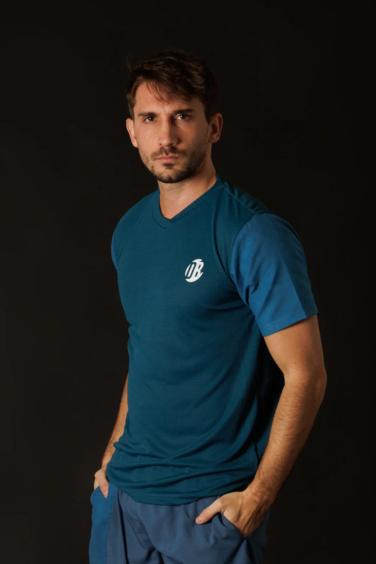 CAMISETA DRYPLAY CLASICA AZUL
