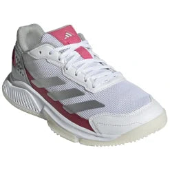 ZAPATILLAS ADIDAS COURTQUICK PADEL W FTWR WHITE/SILVER MET / LUCID PINK