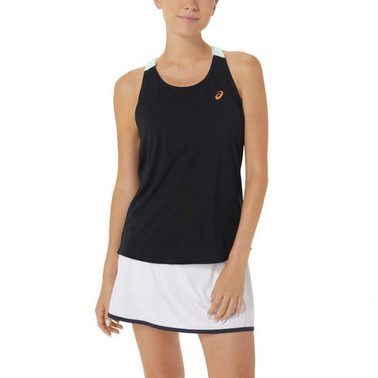 CAMISETA ASICS COURT PERFORMANCE NEGRO MENTA MUJER