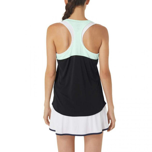 CAMISETA ASICS COURT PERFORMANCE NEGRO MENTA MUJER