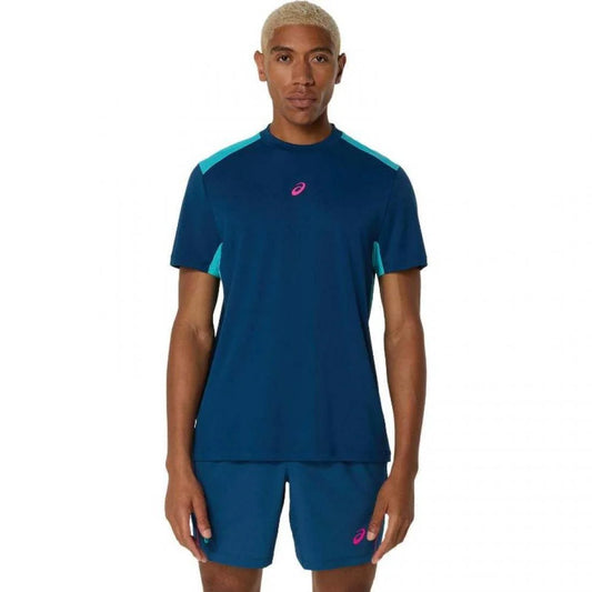 CXAMISETA ASICS PADEL COURT SS TOP AZUL MAKO