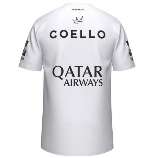 CAMISETA HEAD ARTURO COELLO SPONSORS BLANCO