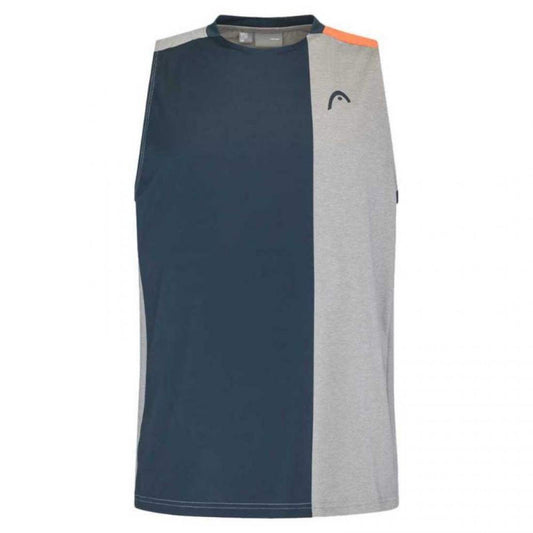 CAMISETA HEAD TOP GRIS NARANJA