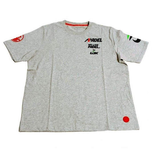 CAMISETA LOK A1 PADEL BRIDGER GRIS MELANGE MUJER