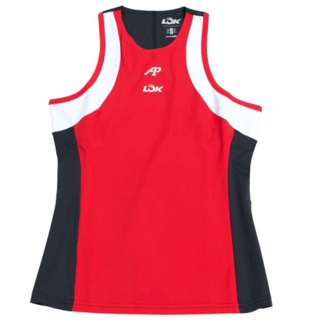 CAMISETA LOK A1 PADEL ELK BLANCO NEGRO MUJER