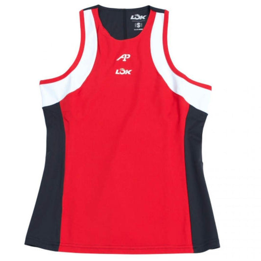 CAMISETA LOK A1 PADEL ELK BLANCO NEGRO MUJER