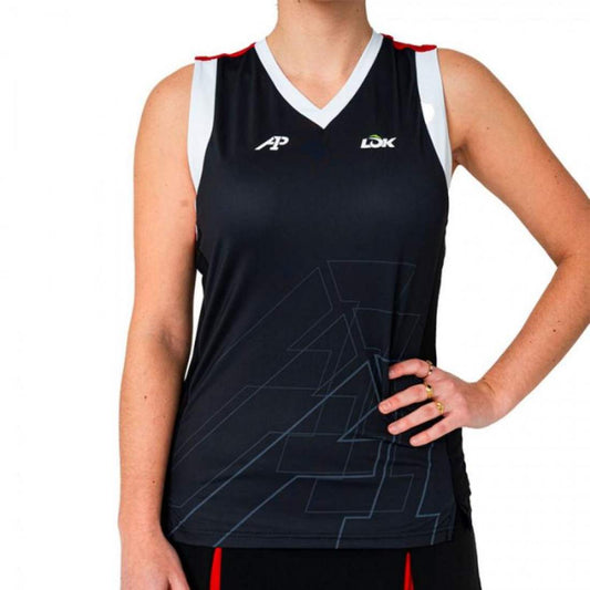 CAMISETA LOK A1 PADEL WASATCH NEGRO MUJER