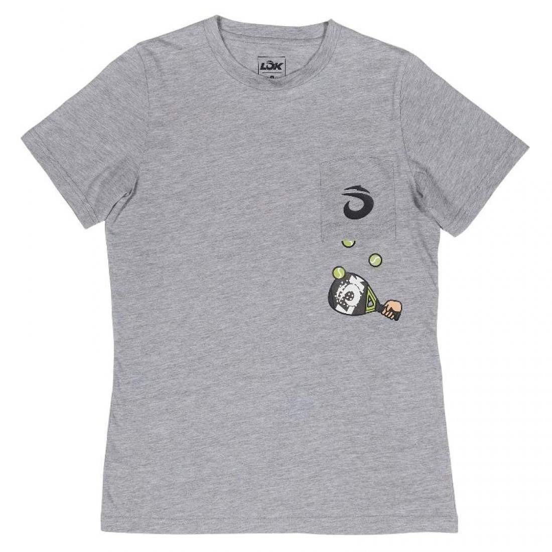 CAMISETA LOK THE JUGGLE GRIS MUJER
