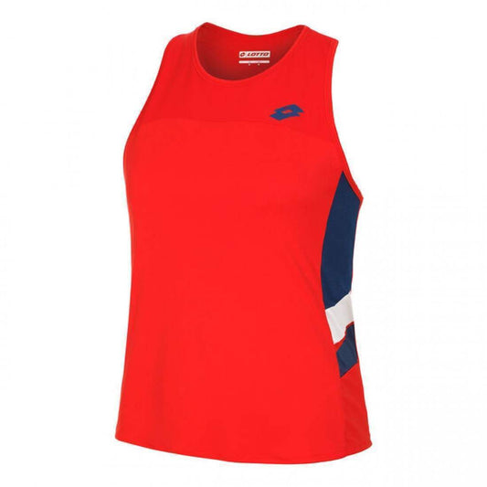 CAMISETA LOTTO SQUADRA III ROJO INTENSO MUJER
