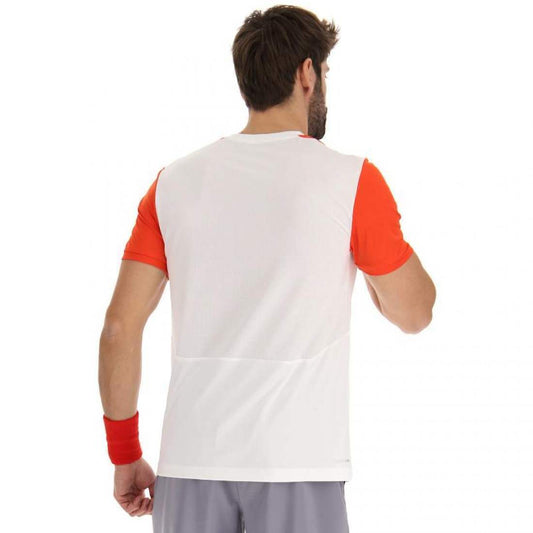 CAMISETA LOTTO TOP IV BLANCO ROJO AMAPOLA