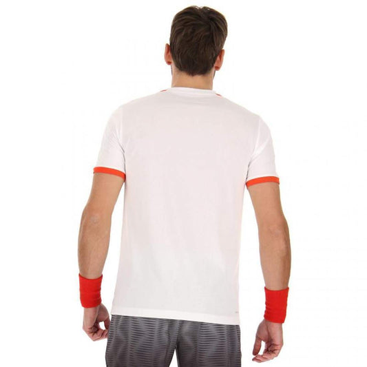 CAMISETA LOTTO TOP IV NEGRO BLANCO BRILLANTE
