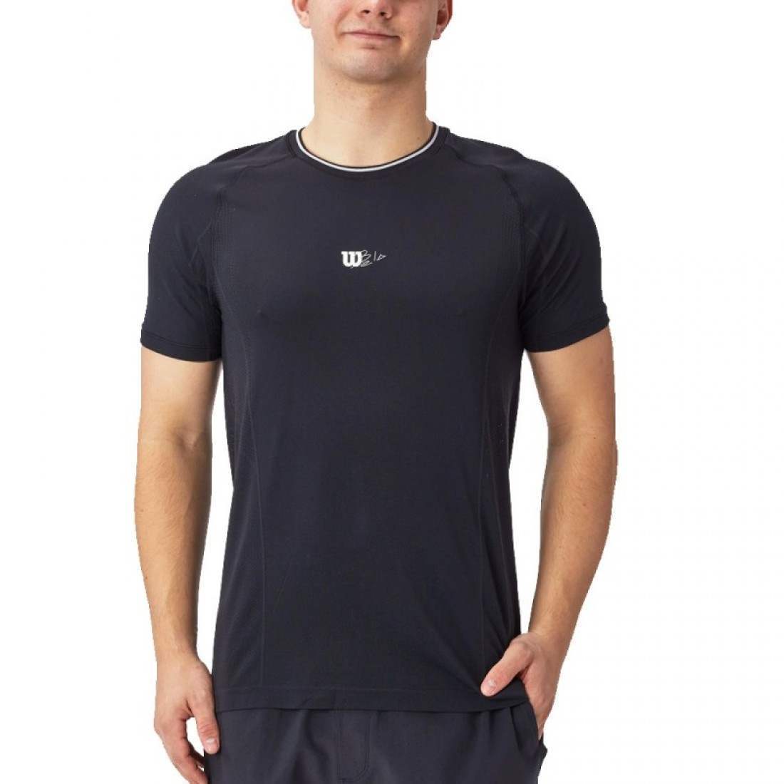 CAMISETA WILSON BELA SEAMLESS CREW NEGRO