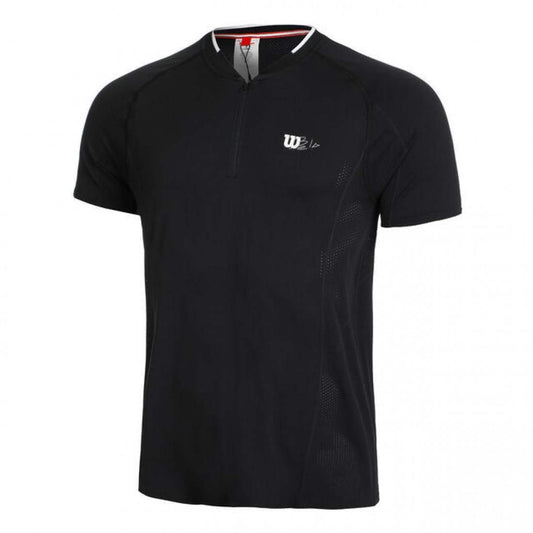 CAMISETA WILSON BELA SEAMLESS ZIPHNLY 2.0 NEGRO