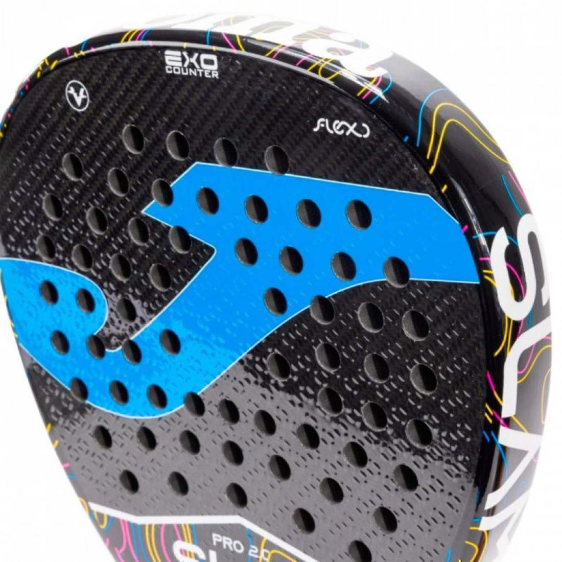 PALA JOMA SLAM PRO 2.0 NEGRO TURQUESA