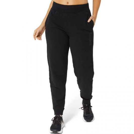 PANTALON ASICS LOGO NEGRO MUJER