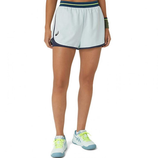 SHORT ASICS MATCH AZUL MAR MUJER