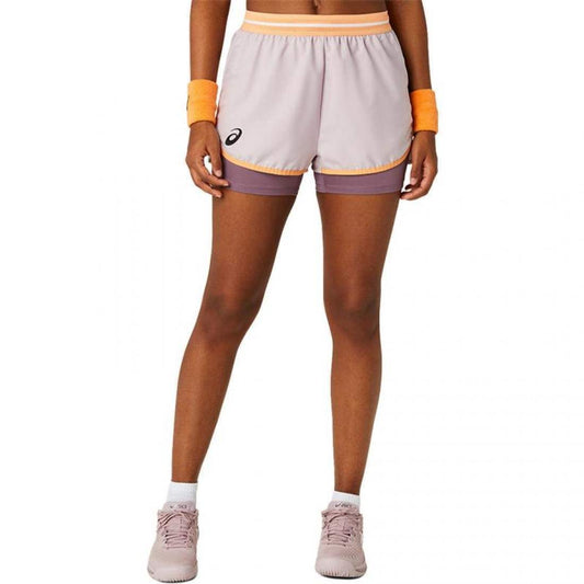 SHORT ASICS MATCH ROSA MUJER