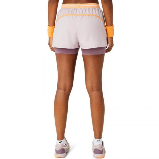 SHORT ASICS MATCH ROSA MUJER