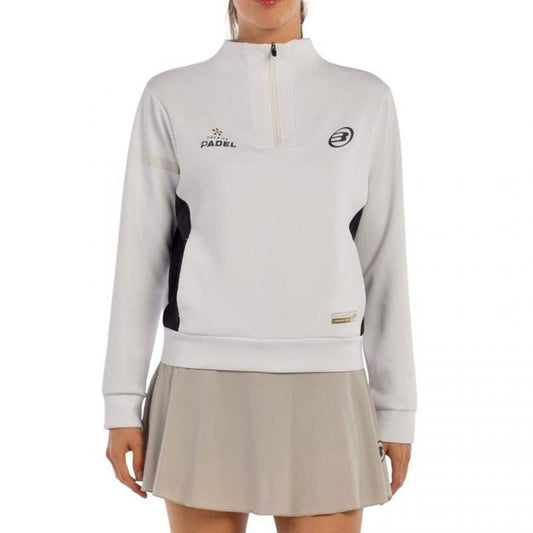 SUDADERA BULLPADEL PREMIER PADEL AIRAR BLANCO