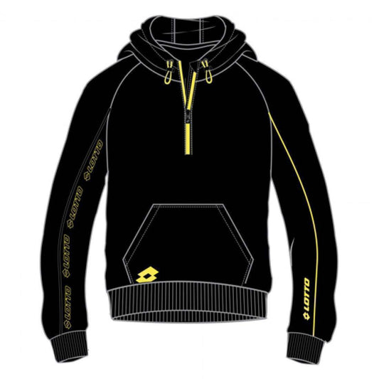 SUDADERA LOTTO LOGO DUE SWEAT NEGRO