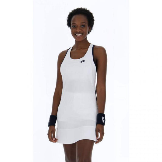VESTIDO LOTTO SQUADRA II BLANCO BRILLANTE NEGRO