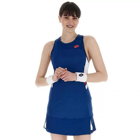 VESTIDO LOTTO SQUADRA III AZUL ROJO