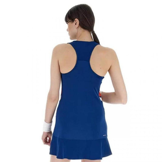 VESTIDO LOTTO SQUADRA III AZUL ROJO