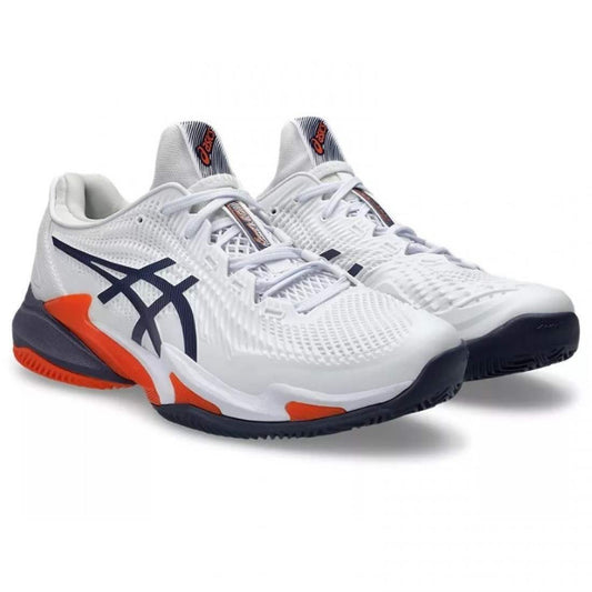 ZAPATILLAS ASICS COURT FF 3 CLAY BLANCO/GRIS/ NARANJA