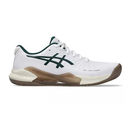 ZAPATILLAS ASISC GEL CHALLENGER 14 CLAY BLANCO VERDE OSCURO