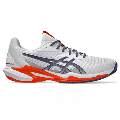 ZAPATILLAS ASICS SOLUCION SPEED FF 3 CLAY BLANCO GRIS NARANJA