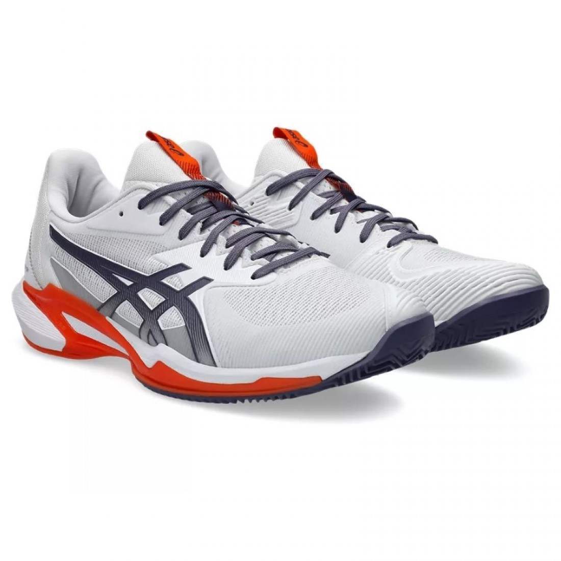 ZAPATILLAS ASICS SOLUCION SPEED FF 3 CLAY BLANCO GRIS NARANJA